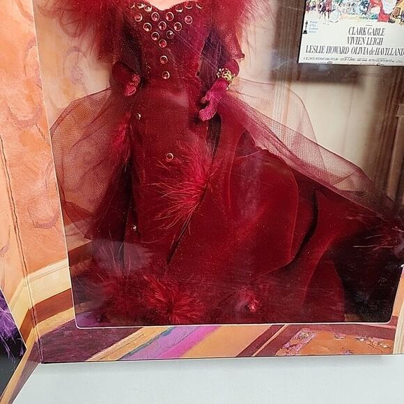 1994 Barbie Scarlett O\'Hara Grand Entrance Red Dress Hollywood Legends 12815 1994 Barbie Scarlett O\'Hara Grand Entrance Red Dress Hollywood Legends 12815